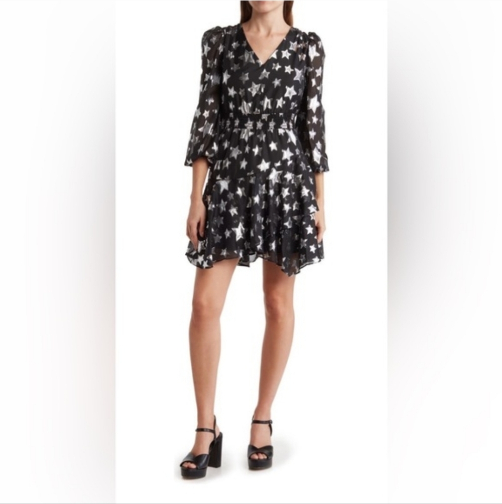 NWT Sam Edelman Star Chiffon Mini Dress | Size 6